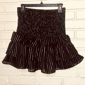 Truth NYC black and gold ruffled skirt